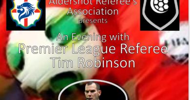 Premier League Referee Tim Robinson to visit