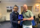 Steve Goble receives long service award